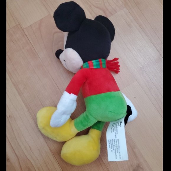 Mickey Mouse Walt Disney soft Christmas Holiday 10" Toy Doll - Picture 4 of 4